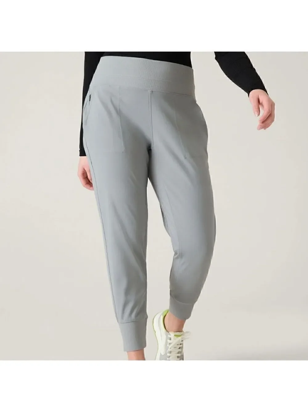 NWT Fabletics VENICE MID RISE JOGGER Size 1X Color: Storm Cloud